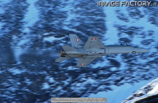 2003-10-10 Axalp Shooting Range 066 - FA-18C Hornet